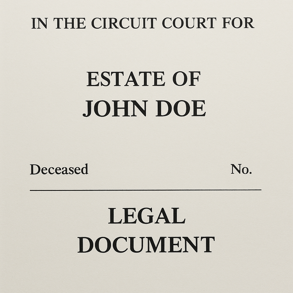 The estate of John Doe